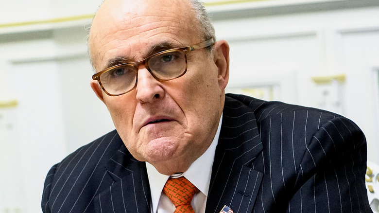 Rudy Giuliani frowning 