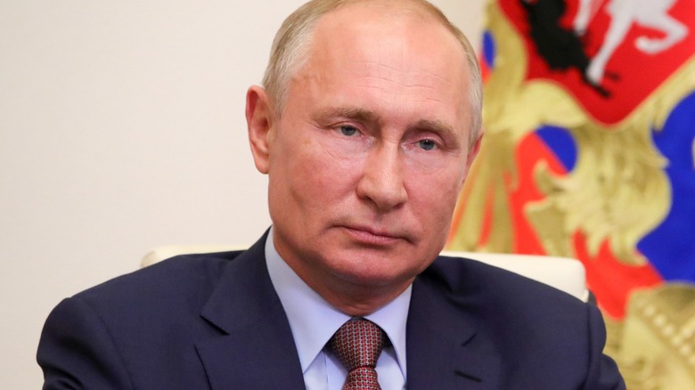 Vladimir Putin frowning 