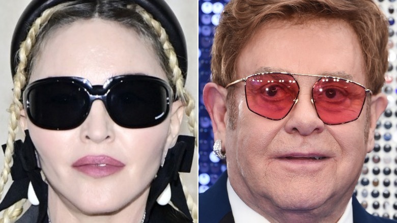 Madonna elton john sunglasses