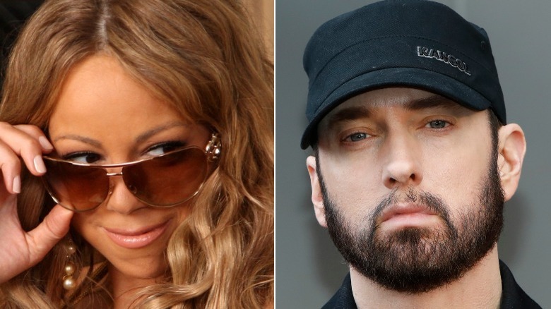 Mariah Carey sunglasses eminem beard