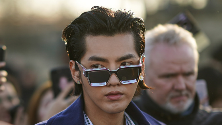 Kris Wu wearing glasses