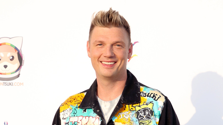 Nick Carter smiling