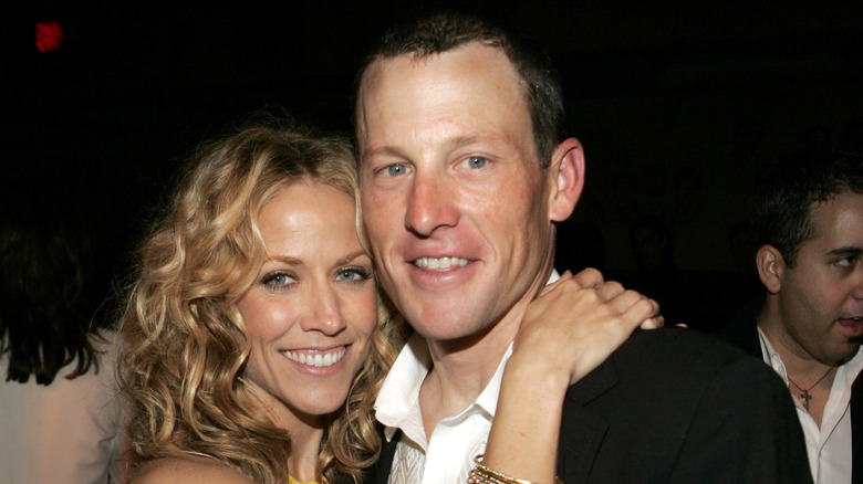 Sheryl Crow and Lance Armstrong smiling