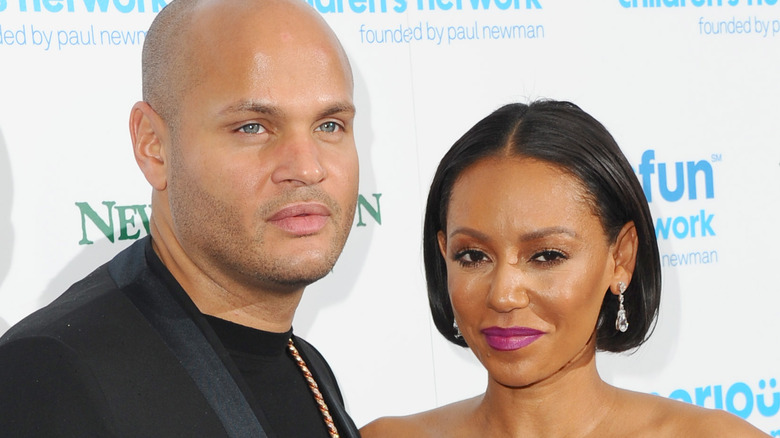 Mel B Spice Girl and Stephen Belafonte on the red carpet