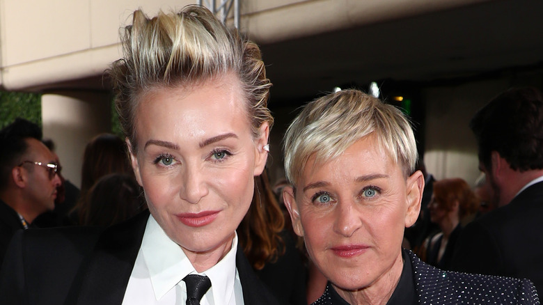 Portia de Rossi and Ellen DeGeneres red carpet