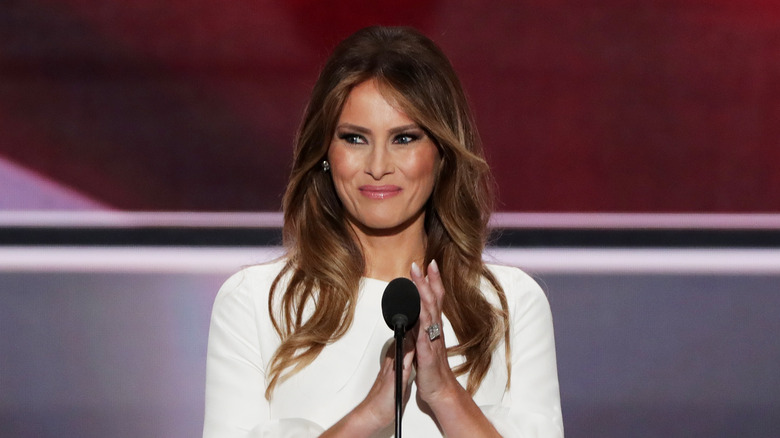 Melania Trump during a speech