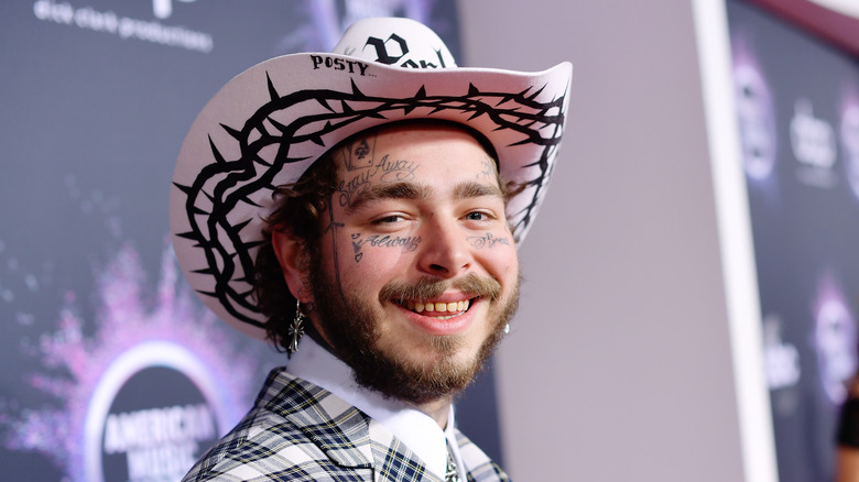 Post Malone in a cowboy hat 