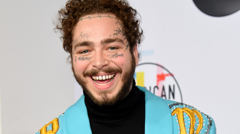 Post Malone smiling