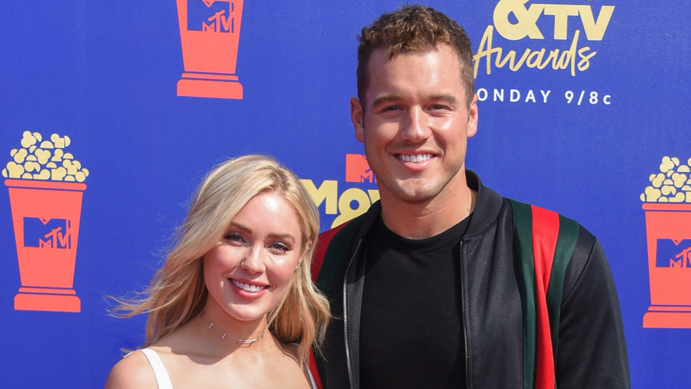 Cassie Randolph and Colton Underwood smiling