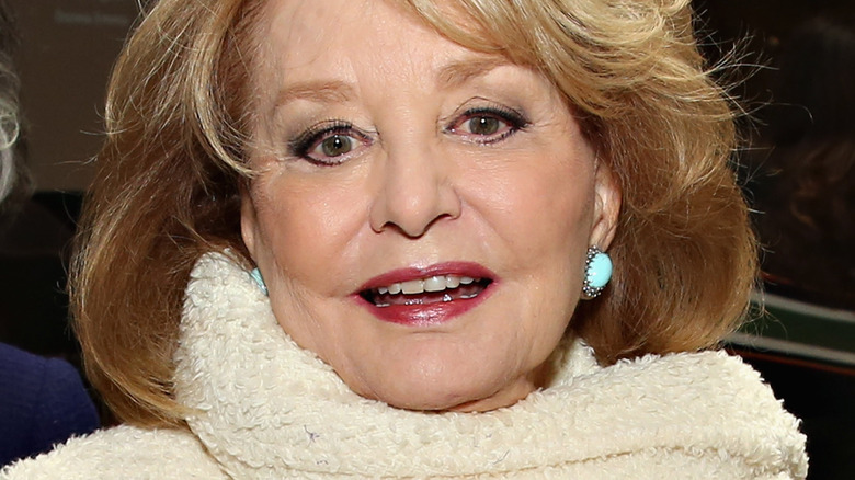 Barbara Walters posing