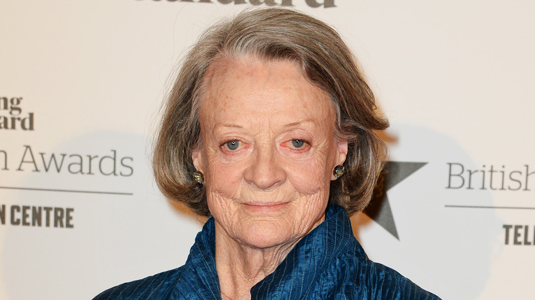 Maggie Smith smiling