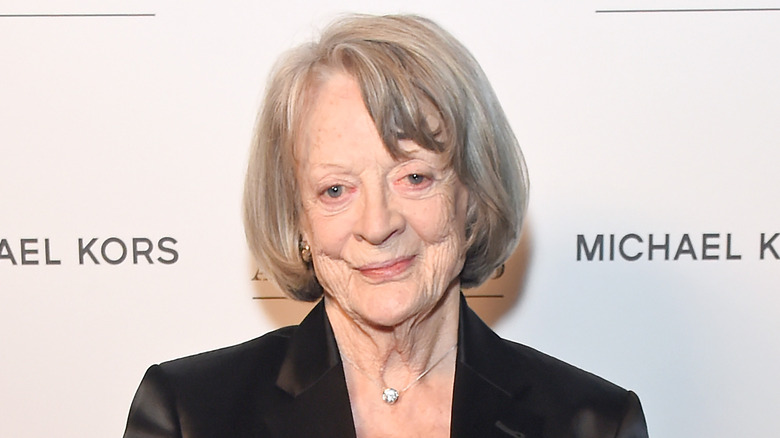 Maggie Smith smiling