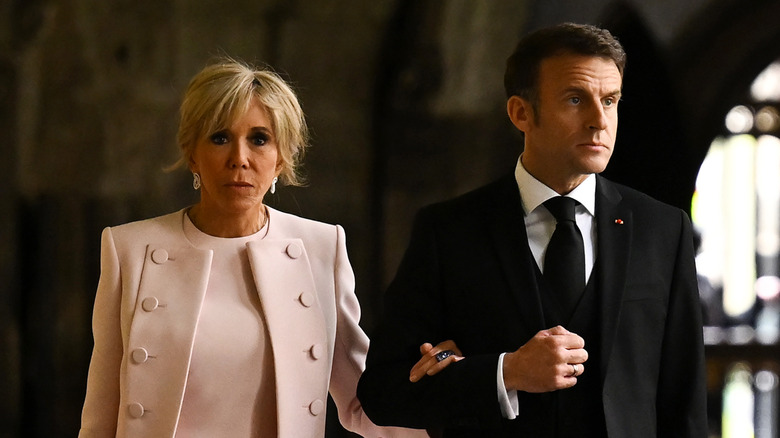 Brigitte and Emmanuel Macron at King Charles III's Coronation