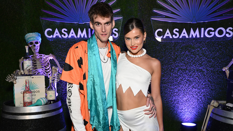 Presley Gerber and Lexi Wood attending the Casamigos Halloween Party