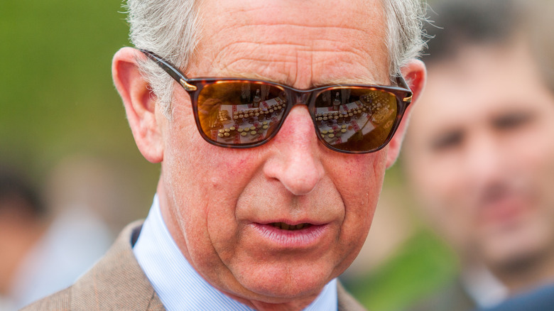 Prince Charles wearing sunglasses