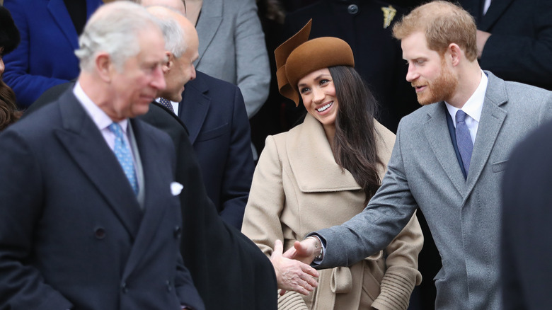 Prince Charles, Meghan Markle, and Prince Harry