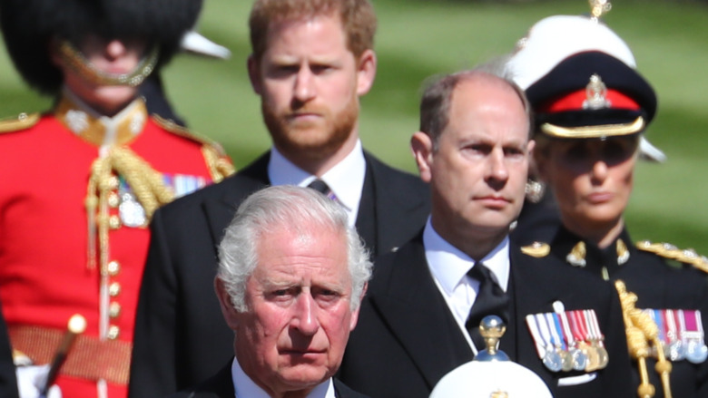 Prince Charles and Prince Harry mourn