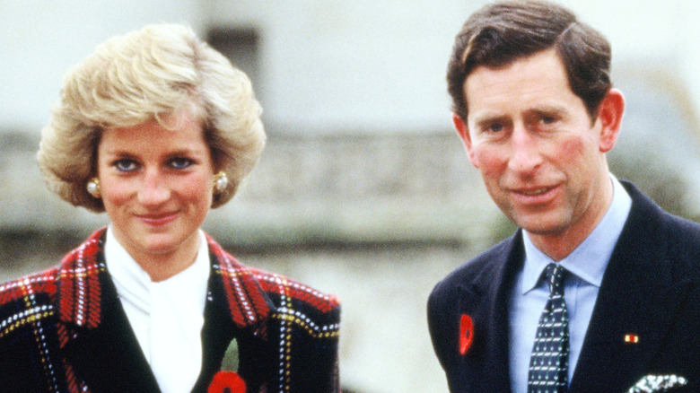 Prince Charles, Princess Diana posing