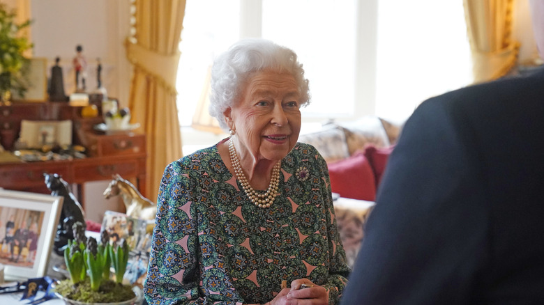 Queen Elizabeth during a royal engagement