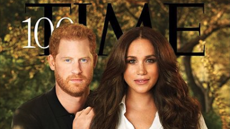 Prince Harry and Meghan Markle on the cover of Time Magazine