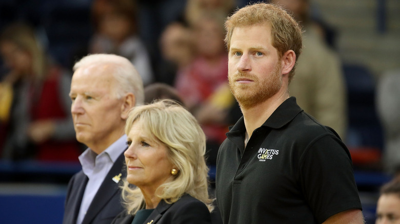 Prince Harry, Joe, and Jill Biden