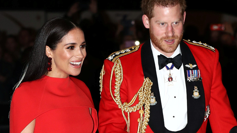 Meghan Markle and Prince Harry smiling