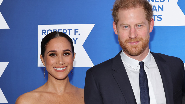 Meghan Markle and Prince Harry on the red carpet