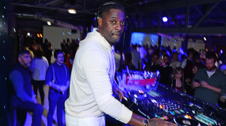 Idris Elba at DJ booth