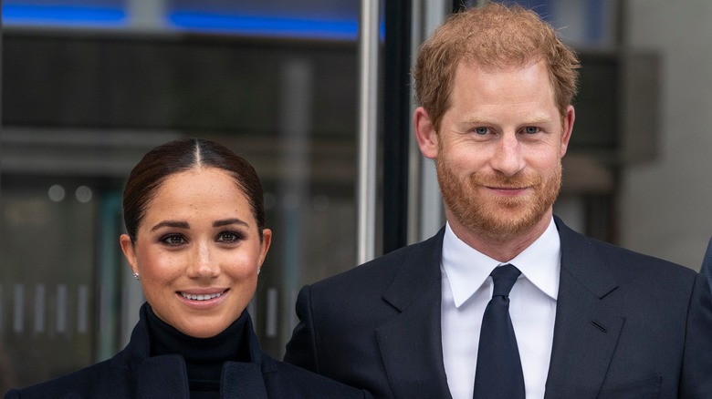 Meghan Markle and Prince Harry smiling