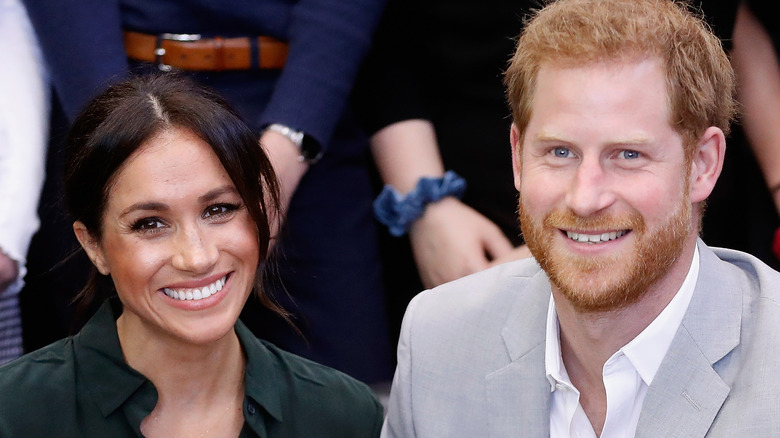 Meghan Markle and Prince Harry smiling