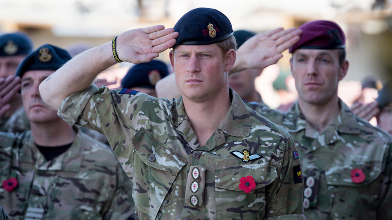 Prince Harry in uniform in Afghanistan