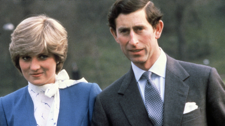 Princess Diana and King Charles pose 