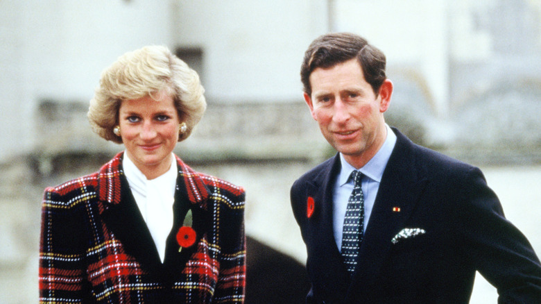 Princess Diana and King Charles pose 