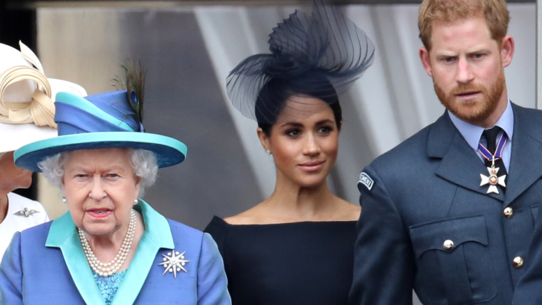 Queen Elizabeth Meghan Markle and Prince Harry official duties