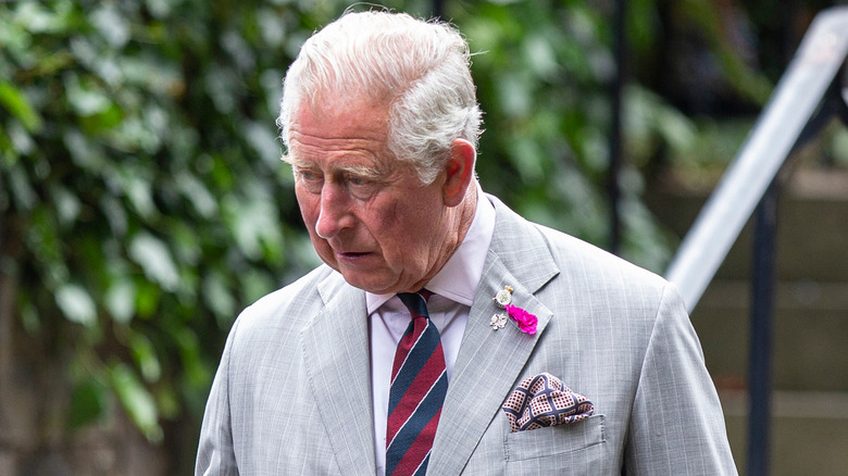 Prince Charles frowning at event 