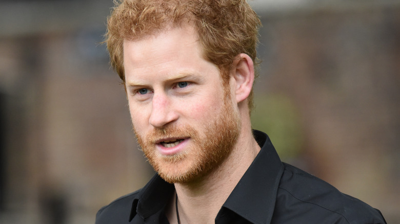 Prince Harry speaking in 2017