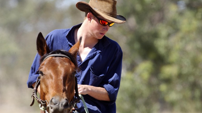 Prince Harry riding horse