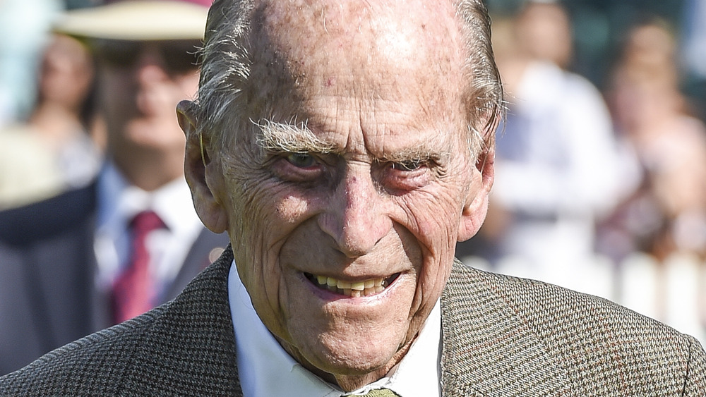 Prince Philip smiles at an event