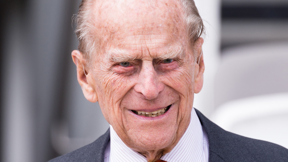 Prince Philip smiles at an event