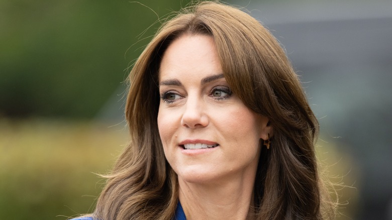 Kate Middleton wavy brown hair