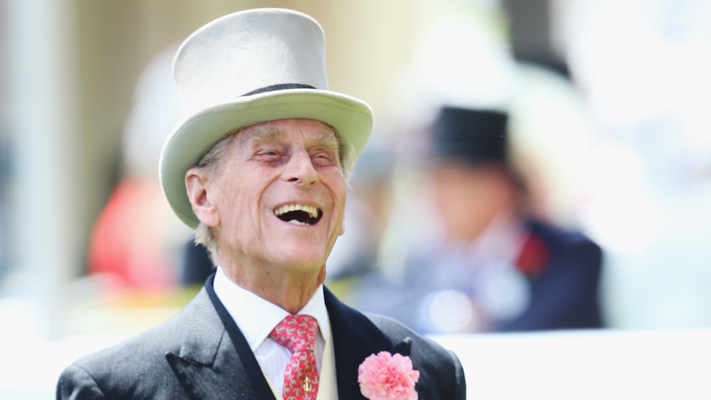 Prince Philip laughing