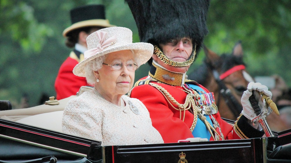 Prince Philip and Queen Elizabeth at Trooping of the Colour 