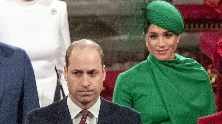 Prince William and Meghan Markle attend ceremony