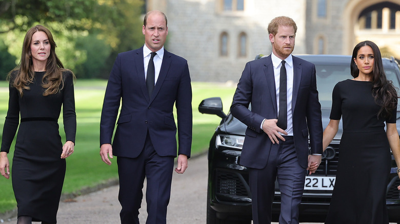 Kate Middleton, Prince William, Prince Harry and Meghan Markle