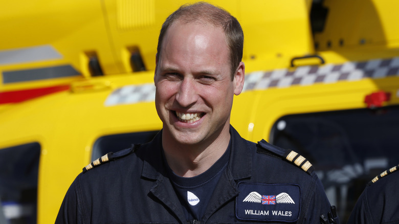 Prince William smiles