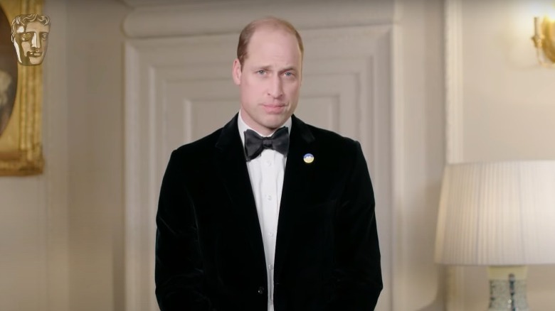 Prince William wearing a tuxedo