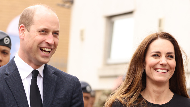 Prince William and Kate Middleton laughing