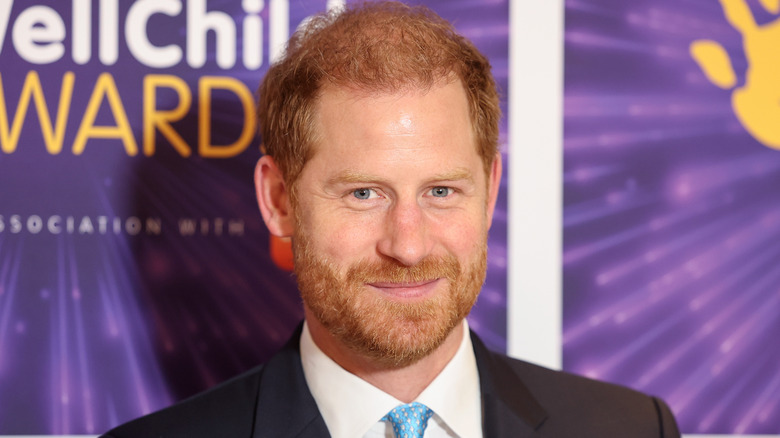 Prince Harry smiling at the WellChild Awards