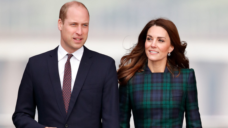 Prince William and Kate Middleton walking
