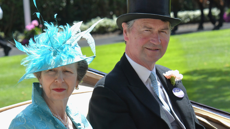 Princess Anne and Timothy Laurence at an event